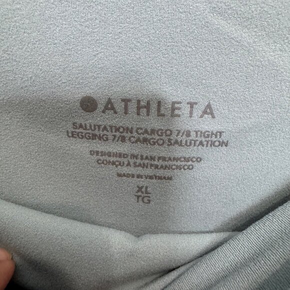 ATHLETA salutation stash cargo legging minimalist gray size XL - Picture 4 of 8